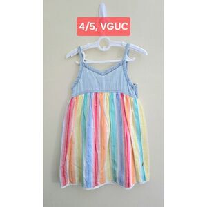 VGUC Little Bird Rainbow Dress, Sz 4/5